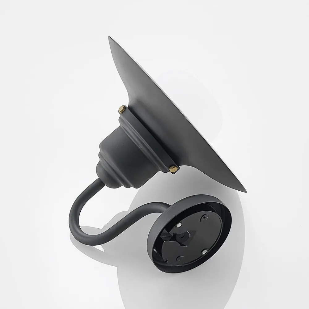Lindby udendørs væglampe Roisin, antracit, metal, 31 cm