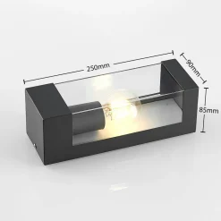 udendørs væglampe Tilian, højde 25 cm, antracit, stål^Lindby Discount
