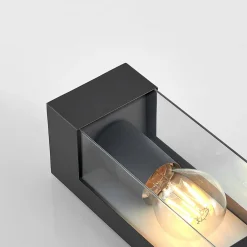 udendørs væglampe Tilian, højde 25 cm, antracit, stål^Lindby Discount