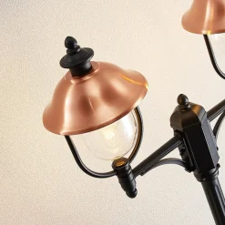 udendørslampe Clint, 225 cm, 2 lyskilder, saltvandsresistent, E27^Lindby Clearance