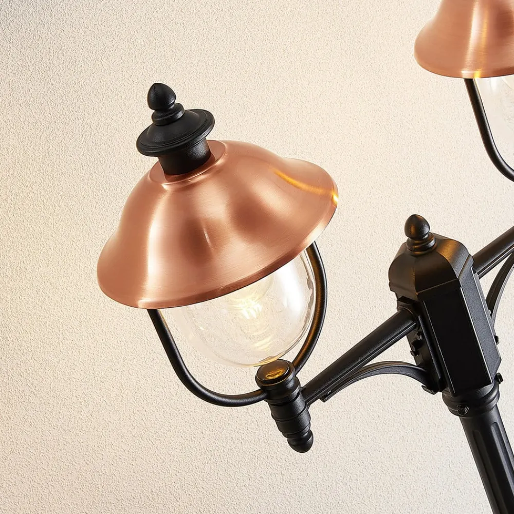 udendørslampe Clint, 225 cm, 2 lyskilder, saltvandsresistent, E27^Lindby Clearance