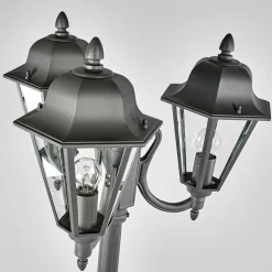 udendørslampe Edana, 212 cm, 3 lyskilder, antracit, E27, IP44^Lindby Online