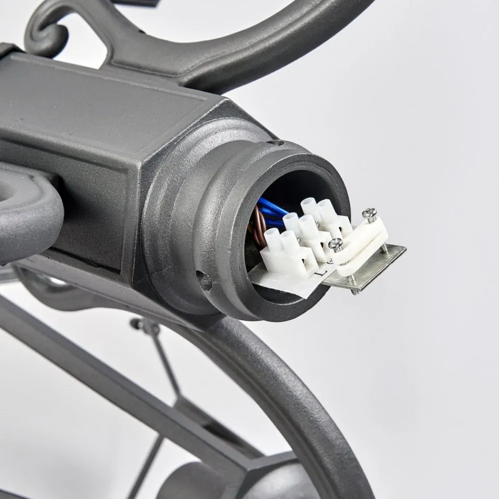 udendørslampe Edana, 212 cm, 3 lyskilder, antracit, E27, IP44^Lindby Online