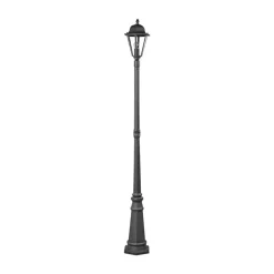 Lindby udendørslampe Edana, 211 cm, antracit, E27, IP44