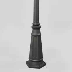 Lindby udendørslampe Edana, 211 cm, antracit, E27, IP44