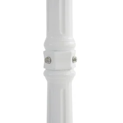 Lindby udendørslampe Edana, 211 cm, hvid, metal, E27, IP44