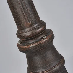 Lindby udendørslampe Eddie, 198 cm, rust, metal, IP44, E27