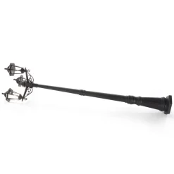 Lindby udendørslampe Nane, 217 cm, sort, saltvandsresistent, E27