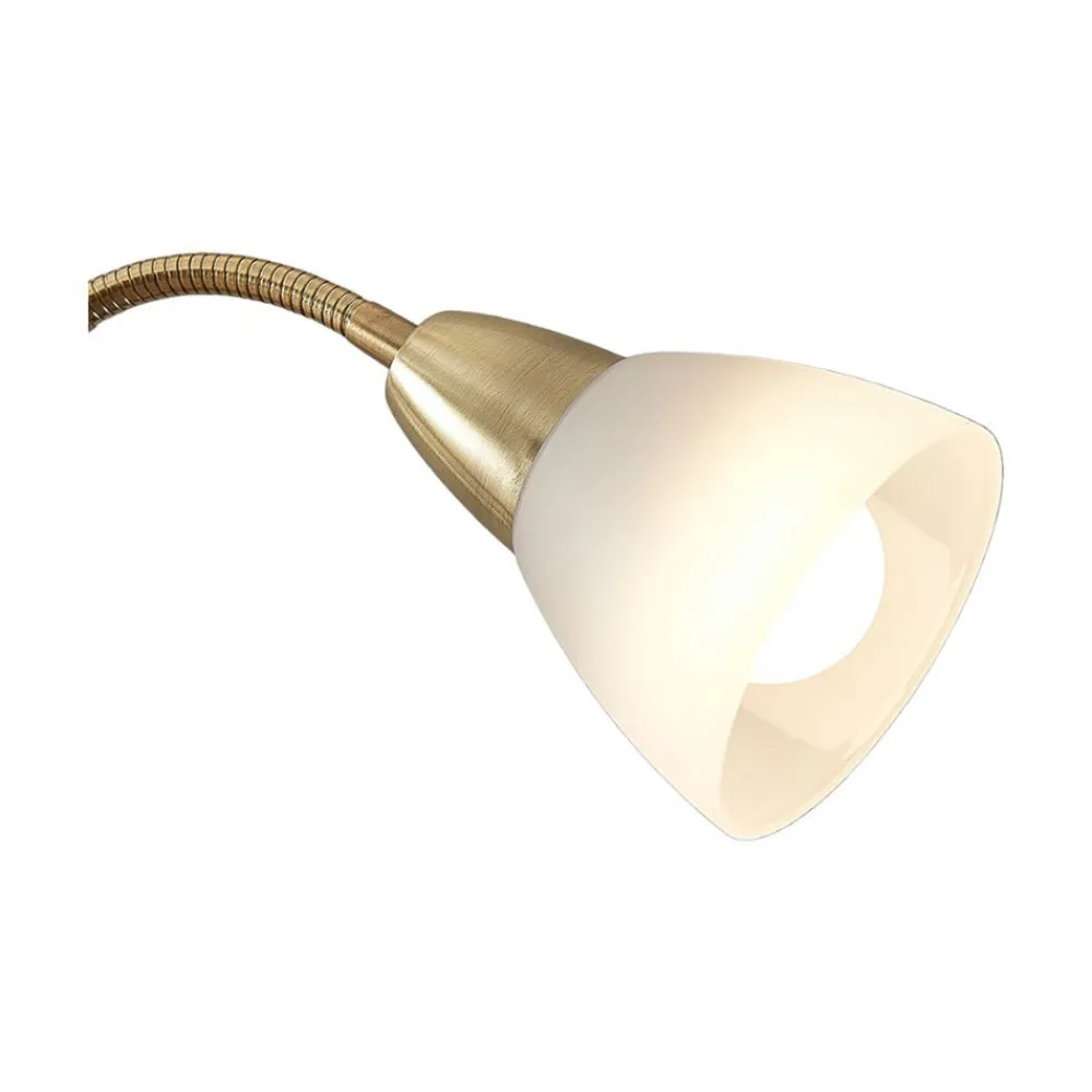 Lindby Gulvlamper|Gulvlamper>uplight Jost, 180 cm, messing, læselampe, E27