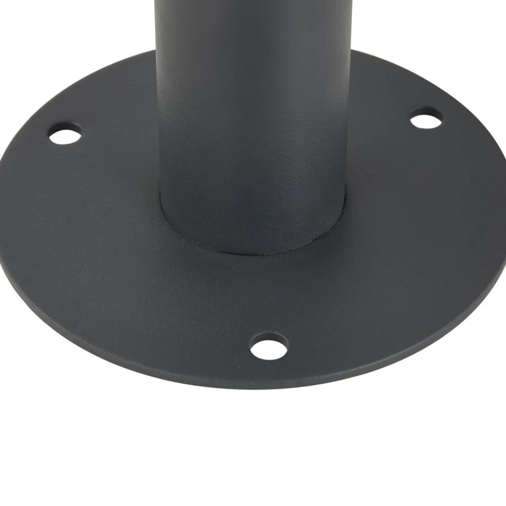 Lindby Gadebelysning>vejlampe Belmiro, jern, 100 cm høj, E27, sort