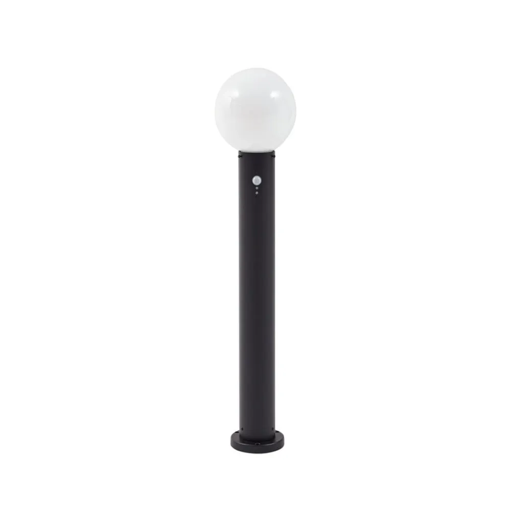 vejlampe Dangan, hvid, 90 cm, glas, sensor^Lindby