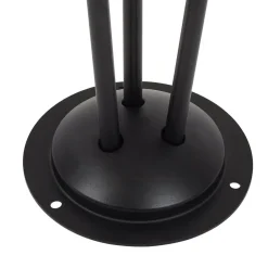 Lindby vejlampe Sorvete, sort, metal, 3 lyskilder, 83 cm