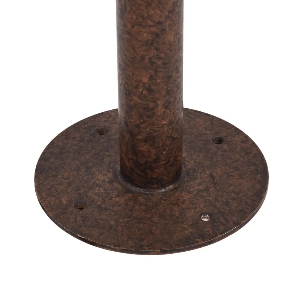 Lindby vejlampe Zayn, rustfarvet, glas, højde 109 cm, IP65