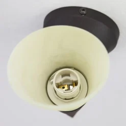 væglampe Alva, rustfarvet, glas, 34 cm høj, E14^Lindby Clearance