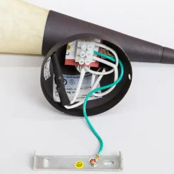 væglampe Alva, rustfarvet, glas, 34 cm høj, E14^Lindby Clearance