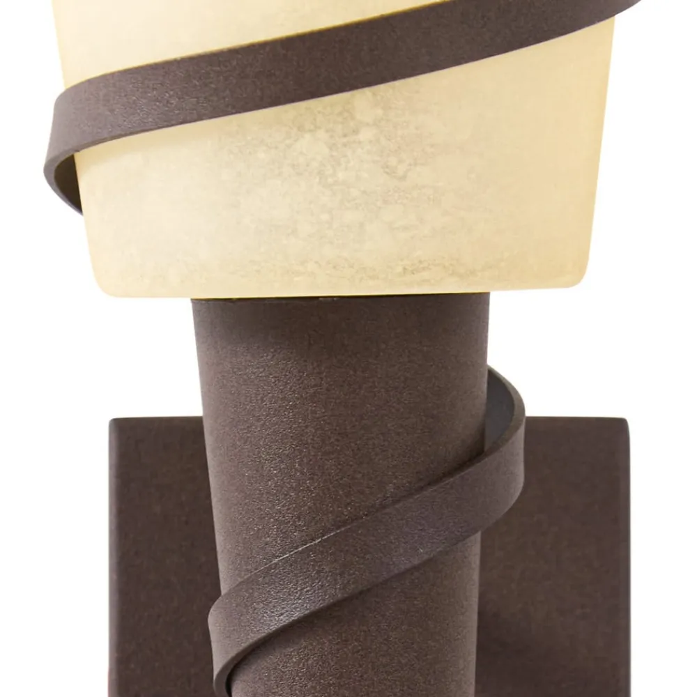 Lindby væglampe Anouk, højde 44 cm, glas, metal, lommelygte