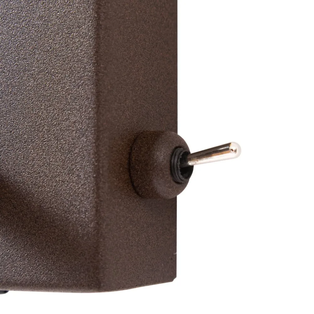 Lindby væglampe Anouk, højde 44 cm, glas, metal, lommelygte