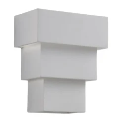 væglampe Antonella, hvid gips, G9, kan males, 21 cm^Lindby New