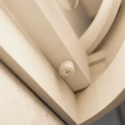 væglampe Cassian, gips, 32 cm, hvid, halvcirkelformet^Lindby Best