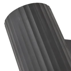 Lindby væglampe Christa, antracit, beton, 25 cm, krusning