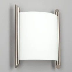 Lindby væglampe Filippa, 20 cm, nikkel, glas, E27