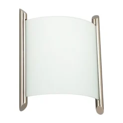 Lindby væglampe Filippa, 20 cm, nikkel, glas, E27