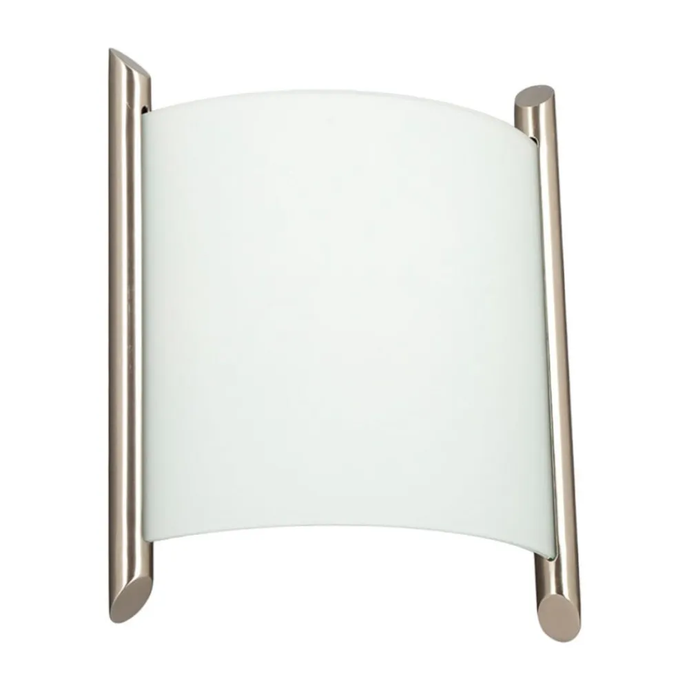 Lindby væglampe Filippa, 20 cm, nikkel, glas, E27