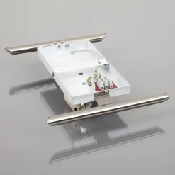 væglampe Filippa, 31 cm, nikkel, glas, E27^Lindby Online