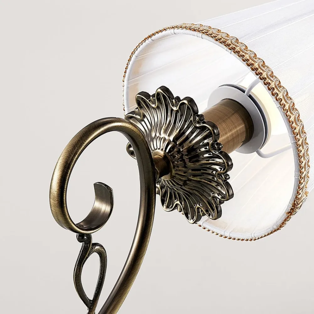 Lindby væglampe Finnick, antik messingfarve, 34 cm, E14