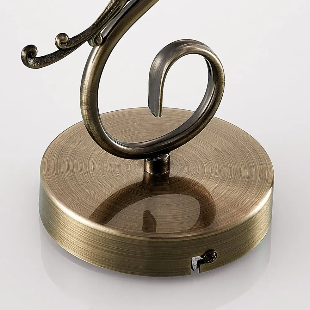 Lindby væglampe Finnick, antik messingfarve, 34 cm, E14