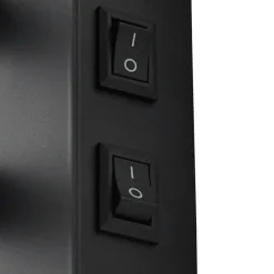 Lindby væglampe Florens, sort, LED-læselampe, 23,5 cm