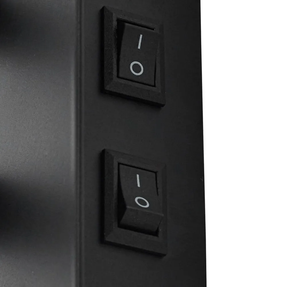 Lindby væglampe Florens, sort, LED-læselampe, 23,5 cm