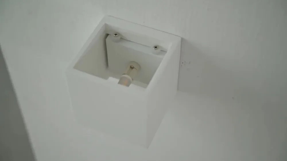 Lindby væglampe Freja, hvid, gips, G9