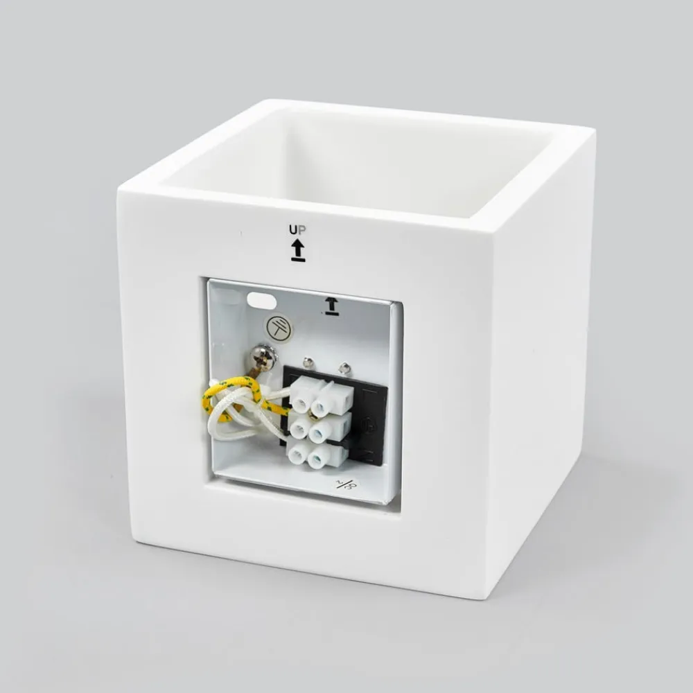 Lindby væglampe Freja, hvid, gips, G9