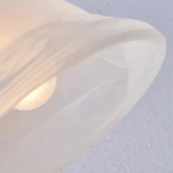 væglampe Hanna, 18 m, antik messing, metal, glas^Lindby Online