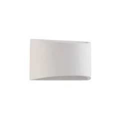 væglampe Heiko, op/ned, gips, hvid, højde 12 cm^Lindby New