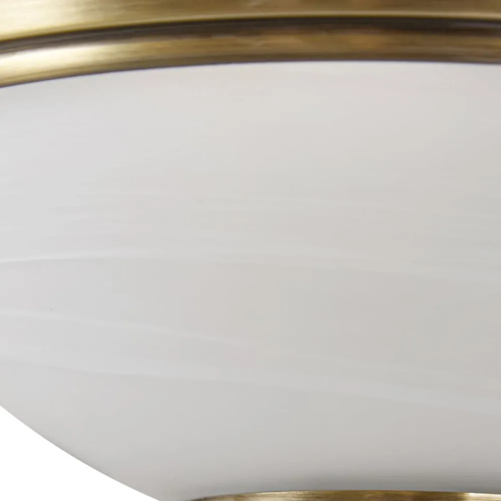 Lindby Gang|Væglamper>væglampe Irimia, 31 cm, antik messing, glas