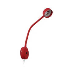 Lindby væglampe Jyla rød/sort linse 4.200 K GX53 fleksibel arm