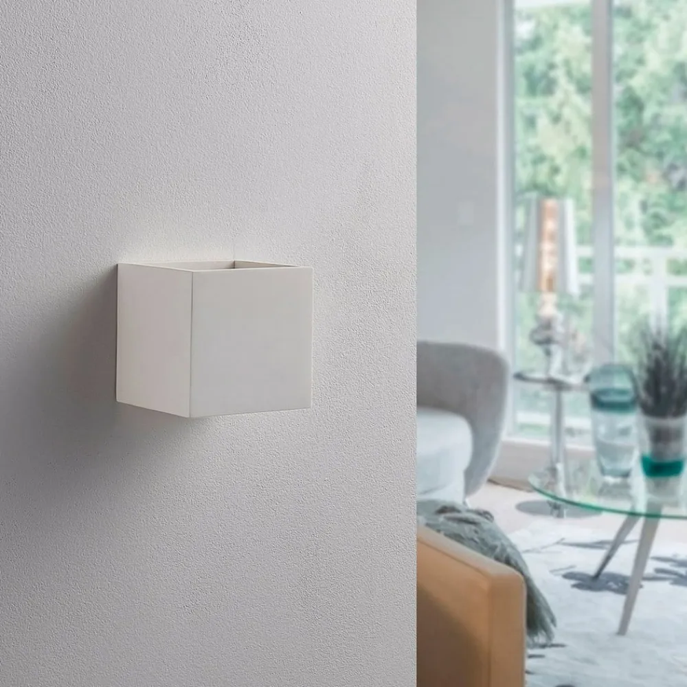 væglampe Kay, hvid, gips, sæt af 2^Lindby Outlet