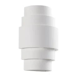 væglampe Marit, højde 30 cm, hvid, gips, E14^Lindby Discount