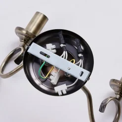 Lindby væglampe Marnia, antik messing, 2 lyskilder, 27 cm, E14