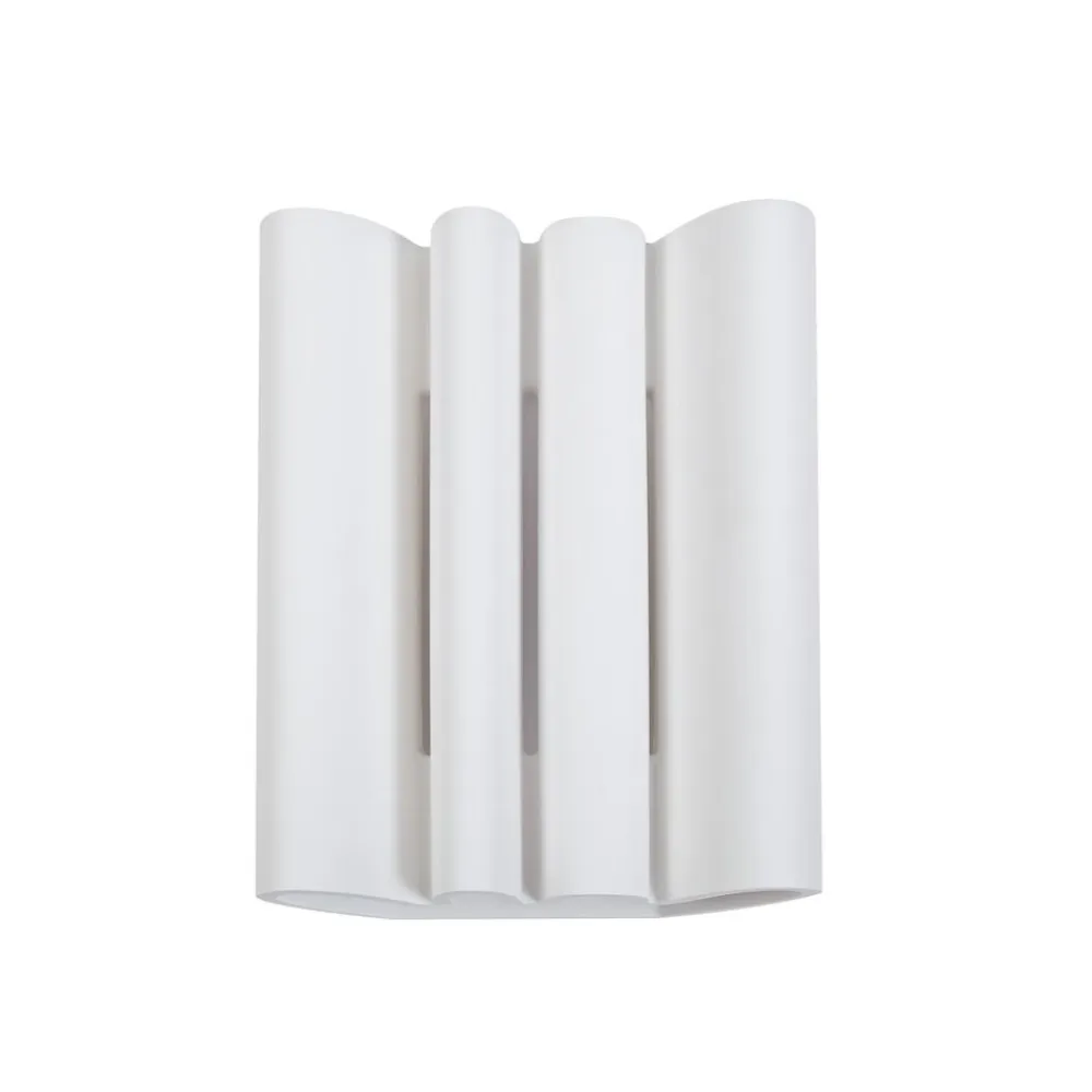 Lindby væglampe Novali, hvid, gips, op/ned, 26 cm, G9