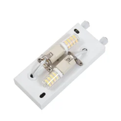 Lindby væglampe Novali, hvid, gips, op/ned, 26 cm, G9