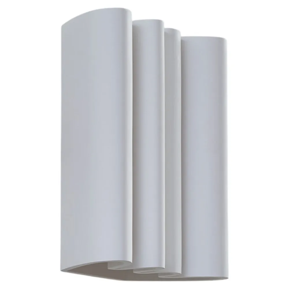 Lindby væglampe Novali, hvid, gips, op/ned, 26 cm, G9