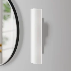 væglampe Ophelia, højde 39 cm, hvid, glas^Lindby New