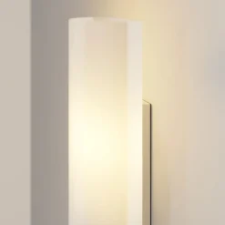 væglampe Ophelia, højde 39 cm, hvid, glas^Lindby New