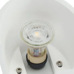 Lindby væglampe Pascali, højde 42 cm, hvid, gips