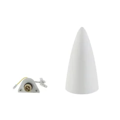 Lindby væglampe Pascali, højde 42 cm, hvid, gips