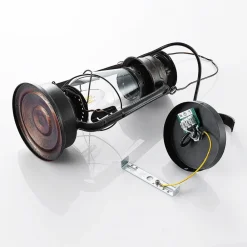 væglampe Raisa, rustfarvet, metal, lygte, E14^Lindby Online