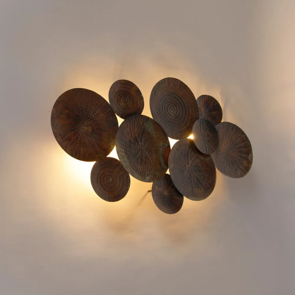 Lindby Væglamper>væglampe Soraya, kobber, metal, 2-lys, 53 cm